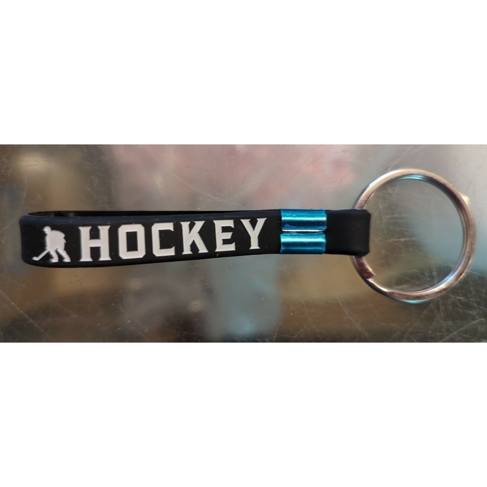 Brand New Inkstone Hockey Believe That You Can Silicone Rubber Keychain Bracelet